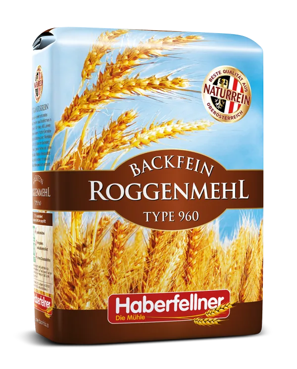 Packung Backfein Roggenmehl Type 960